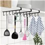 RISVOWO 3 Pièces Porte-Tasses, Tasse Rangement Crochets pour Accroche Ustensiles de Cuisine, Support Tasse Sans Perçage, Stockag