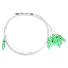 Hilitand PLC 1 x 8 Miniature Séparateur à Fibre Optique Câbles de Réseau à Faible Perte d'Insertion Accessoires