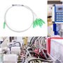 Hilitand PLC 1 x 8 Miniature Séparateur à Fibre Optique Câbles de Réseau à Faible Perte d'Insertion Accessoires