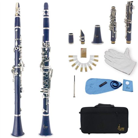 Tube clarinette bakélite bb 17 clarinettes avec boutons nickelés(Mazarine; # 1)