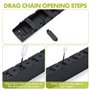 MLMLH Chaîne de Traînage de Câble en Nylon, Chaîne Porte Câbles, 1m 15 mm X 30 mm Noir Accessoires de Machine de Gravure de Câbl