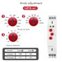 Relais Temporisateur,220v grt8-m1 GRT8-M1 Relais Temporisé Multifonctionnel avec 10 Fonctions AC sur Rail DIN for Équipement Ind