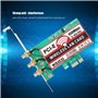 ASHATA Carte Wi-FI Double Bande 450 Mbps, Adaptateur PCI Express sans Fil Carte réseau Wi-FI pour Ordinateurs de Bureau pour XP 