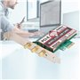 ASHATA Carte Wi-FI Double Bande 450 Mbps, Adaptateur PCI Express sans Fil Carte réseau Wi-FI pour Ordinateurs de Bureau pour XP 