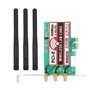 ASHATA Carte Wi-FI Double Bande 450 Mbps, Adaptateur PCI Express sans Fil Carte réseau Wi-FI pour Ordinateurs de Bureau pour XP 
