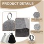 GUTERTOP Lot de 4 bonnets de sauna en feutre - Pour homme et femme - Pour les amateurs de sauna - Une expérience de bien-être (n