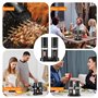 Singhere Moulin à sel et poivre électrique avec base rechargeable moulin à sel et poivre réglable moulin a poivre electrique ave