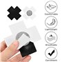 JJiaoLinin Cache-tétons Invisible Femme,10 Paires Cache Tétons Auto-Adhésifs Couvre Seins Couvre Mamelon Adhésif Seins Invisible