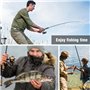 50 Pièces Bas de Ligne de Pêche, Leaders de Pêche Rotation Flexible, Leaders en Acier Pêche Ligne, avec émerillons et Boutons-Pr