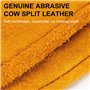 JOOTUEPO Gants De Travail en Cuir pour Hommes ou Femmes, Gants de Travail en Cuir de Vache Durables Résistant aux épines pour Ja