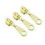ByaHoGa 50 Pièces Curseurs pour #5 Nylon Fermeture éclair au mètre 30 mm (Doré)