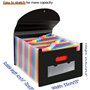 24 Pochettes Rangement Papier Administratif/Classeur avec Intercalaire