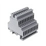 BIlinli 50 Pcs UKK3 Rail DIN Double Niveau Bornier Terminal 500V 25A 28-12AWG Gris pour La Maison Électroménager Circuits Électr