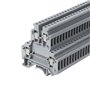 BIlinli 50 Pcs UKK3 Rail DIN Double Niveau Bornier Terminal 500V 25A 28-12AWG Gris pour La Maison Électroménager Circuits Électr