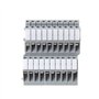 BIlinli 50 Pcs UKK3 Rail DIN Double Niveau Bornier Terminal 500V 25A 28-12AWG Gris pour La Maison Électroménager Circuits Électr
