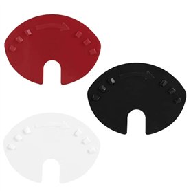 SMMWWS2 Couvercle de canette Boisson Soda Pop 15 Pièces Fermeture gazeuse Noir Rouge Blanc