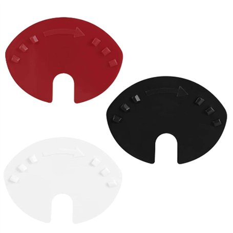 SMMWWS2 Couvercle de canette Boisson Soda Pop 15 Pièces Fermeture gazeuse Noir Rouge Blanc