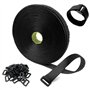 Newaner 10M nylon sangles de câble attaches longueur de coupe Libre