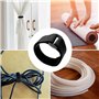 Newaner 10M nylon sangles de câble attaches longueur de coupe Libre, avec 50 boucles, réutilisable 2cm de large, pour câbles org