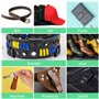 Lixiluxia 180 Paires de Rivets pour Cuir À Frapper, 3 Tailles Rivets Couture, Rivets À Bout Ouvert, Brass Rivets Croc Boucle Bou