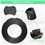 Lixiluxia 4Pcs Outil de Clé à Rayon, Clé de Roue de Vélo Universelle, Clef à Rayon Velo en Acier, Roue à Rayons de Vélo à 8 Way,