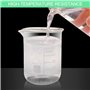 Lixiluxia 5Pcs Verre Doseur en Verre, Bécher Gradué en Verre Borosilicate, Verrerie de Laboratoire, Tasse à Mesurer 5 Tailles 1
