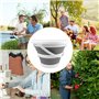 Maxentico Bassine Pliable(Gris), Seau Lavage Voiture 10L pour Le Nettoyage Domestique, Portable Camping Plastique Sceaux, Retrac