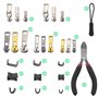 Curseur Tirette Fermetures Eclair Clipsable