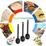 Riloventa 3 Pièces Louche Cuisine, Grande Cuillere Silicone Cuisine Pensee, Cuillère de Service à Mélanger, Ustensiles de Cuisin