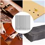 Rizthyn 12 Pièces Emporte Piece Cuir, Poincon, Outil de Perforation pour Creux, Acier Rond Set pour Bande de Montre, Toile, Cein