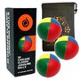 Lot de 3 balles de jonglage Pro Cascade Classic 115 g – Balles de jonglage Thud et sac – Multicolore