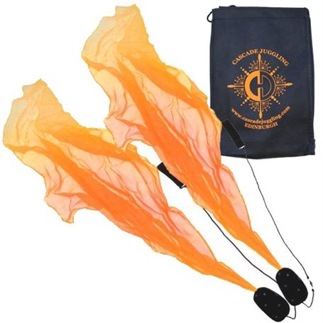 Pyro Pixies Ensemble de jonglage foulard Poi avec sac Cascade Juggling