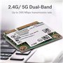Intel Dual Band Wireless-AC 6250 Adaptateur Réseau PCI Express Half Mini Carte Réseau PCI-E sans Fil WiFi 300Mbps Dual Band 2.4G