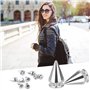 OTTYMO 120 Pcs Rivets Coniques en Métal Rivet Cône à Visser Rivet Tête Conique Rivets Décoratifs Antirouilles Rivet Jeans de Sty