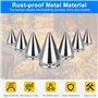 OTTYMO 120 Pcs Rivets Coniques en Métal Rivet Cône à Visser Rivet Tête Conique Rivets Décoratifs Antirouilles Rivet Jeans de Sty