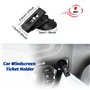 WENRERO 8 PCS Pinces à Ventouse pour Voiture Pince à Cartes avec Ventouse Pare-Brise Porte-Billets Support Ticket Pare Brise pou