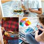 2 PCS Palette Acrylique Transparente Palette Peinture Acrylique Trou Palette Transparente Peinture Palette Peinture Ovale Palett