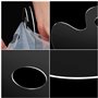 2 PCS Palette Acrylique Transparente Palette Peinture Acrylique Trou Palette Transparente Peinture Palette Peinture Ovale Palett