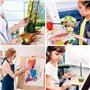 2 PCS Palette Acrylique Transparente Palette Peinture Acrylique Trou Palette Transparente Peinture Palette Peinture Ovale Palett