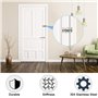 SPEACOUR 4 PCS 3 Pouces Loquet Porte en Acier Inoxydable Verrou Targette Porte Verrous de Porte Coulissants avec 24 Vis et Tourn