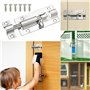 SPEACOUR 4 PCS 3 Pouces Loquet Porte en Acier Inoxydable Verrou Targette Porte Verrous de Porte Coulissants avec 24 Vis et Tourn