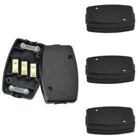 SPEACOUR 4 PCS Electrique Boîte de Jonction 13A 250V Boîtier de Raccordement en Plastique Boîte de Dérivation Etanche pour Élect