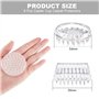 SPEACOUR 8 PCS Protecteurs de Tapis à Pointes en Silicone Souple Protection Pied de Chaise Antidérapant Tampon de Meuble Transpa
