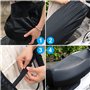 SPEACOUR 2 PCS Housse de Siège de Moto en PU Protège-siège de Moto Universelle Couvre-Selle de Moto Imperméable Housse de Banque