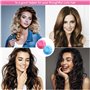 GIRAFEDA 60 Pcs Bigoudis Magiques en Silicone sans Chaleur Bigoudis Cheveux Rouleau Cheveux Rouleaux Coiffure + Sac de Rangement