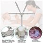 FIGFYOU Ceinture De Sécurité De Siège D'enfant 5 Points Gris Harnais Cinq Points Sangle de Poussette Ceinture De Harnais De Bébé