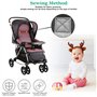 FIGFYOU Ceinture De Sécurité De Siège D'enfant 5 Points Gris Harnais Cinq Points Sangle de Poussette Ceinture De Harnais De Bébé