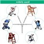 FIGFYOU Ceinture De Sécurité De Siège D'enfant 5 Points Gris Harnais Cinq Points Sangle de Poussette Ceinture De Harnais De Bébé