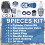 AUMEL Cylindre Piston pour Husqvarna K760 K750 Découpeuse, 51mm Cylindre + Piston + Vilebrequin + Roulement + Joint + Bougie Piè