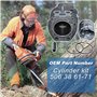 AUMEL Cylindre Piston pour Husqvarna K760 K750 Découpeuse, 51mm Cylindre + Piston + Vilebrequin + Roulement + Joint + Bougie Piè